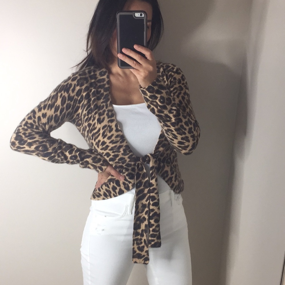 Animal print sweater